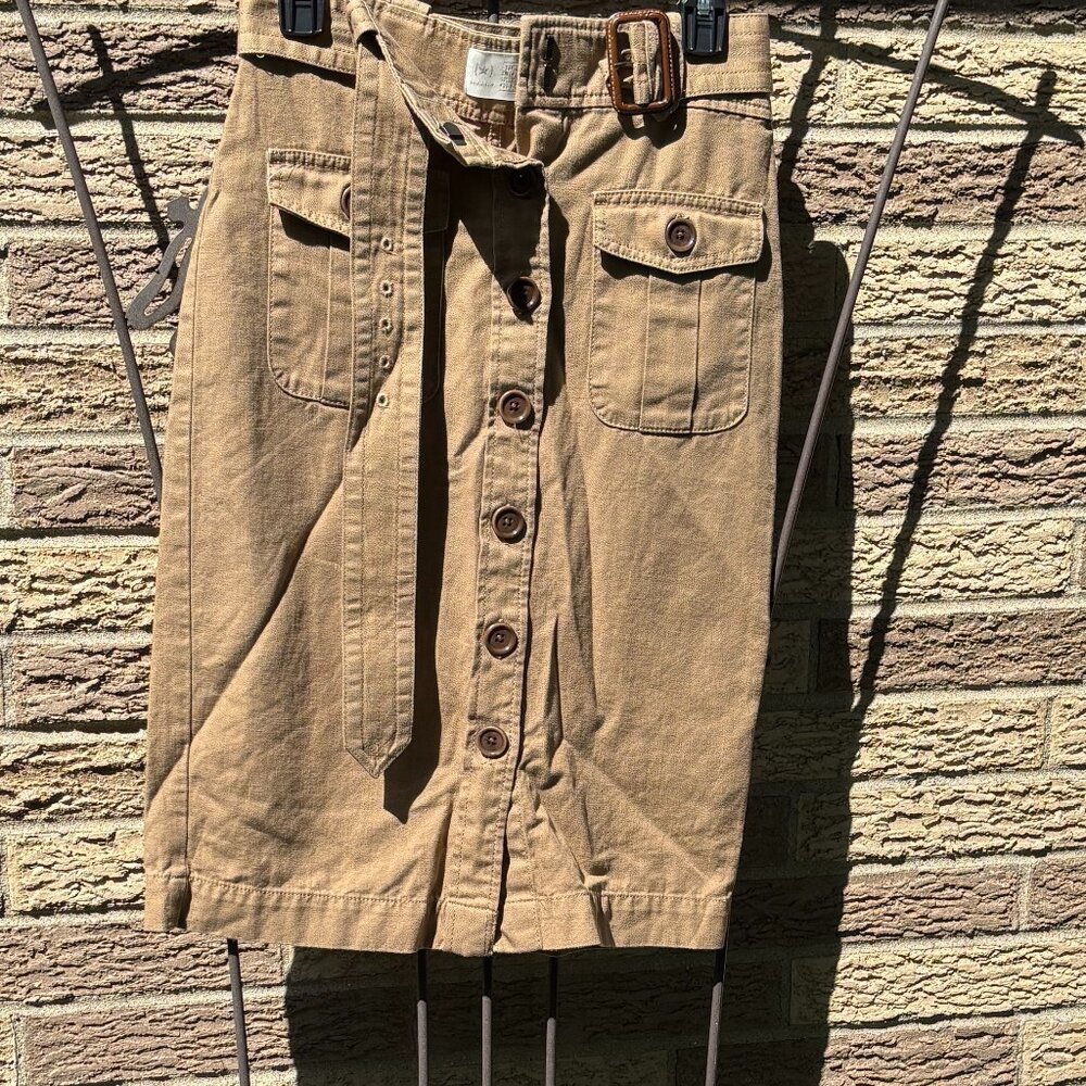 Banana Republic heritage safari pencil skirt, 2 Petite